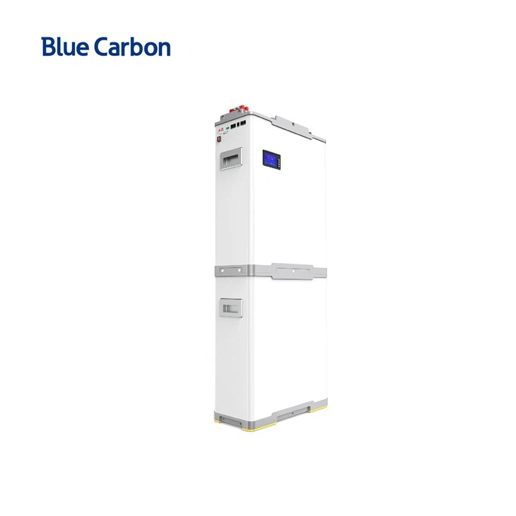 5kw Blue Carbon Lithium Battery 48v 200ah 300ah Stackable Floor Type Power Can For Solar Home System