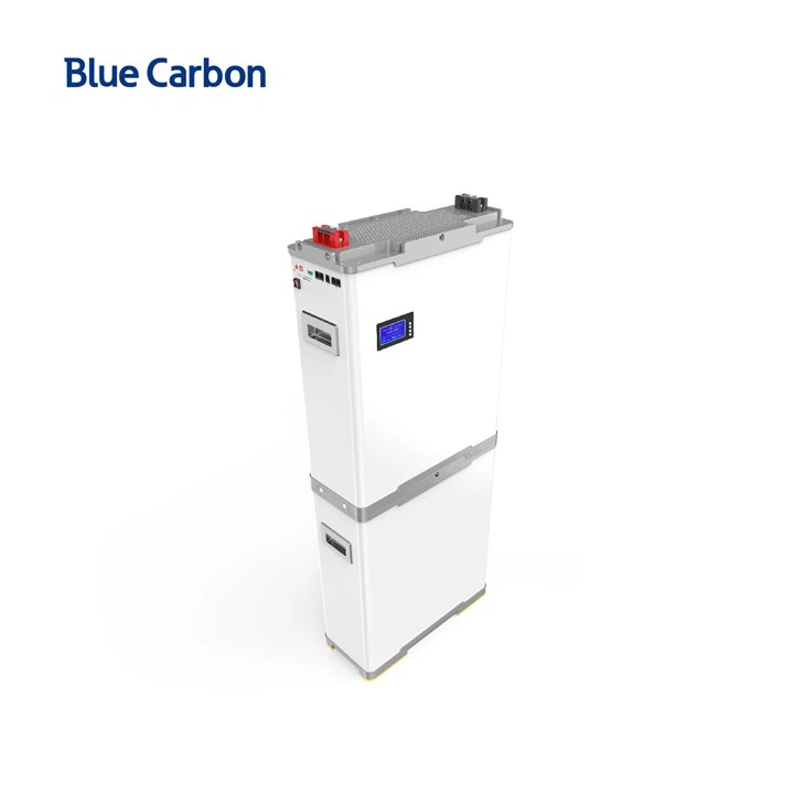 5kw Blue Carbon Lithium Battery 48v 200ah 300ah Stackable Floor Type Power Can For Solar Home System