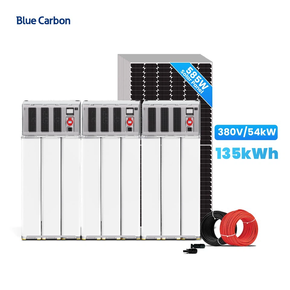 Sistemas de energía solar trifásicos industriales de 135 kW