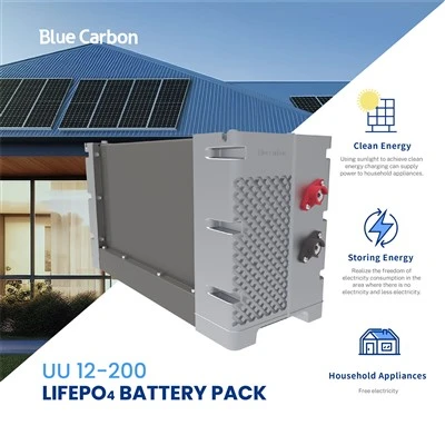 Paquete de baterías de 12 V y 200 Ah para uso en sistemas domésticos de CC