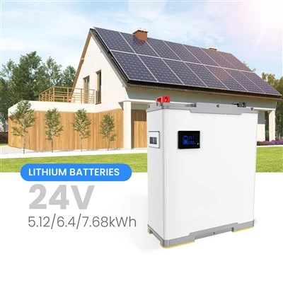 Las baterías de litio de los sistemas de almacenamiento de energía solar empaquetan la batería de ión de litio de 24V 200ah Lifepo4 para el panel solar