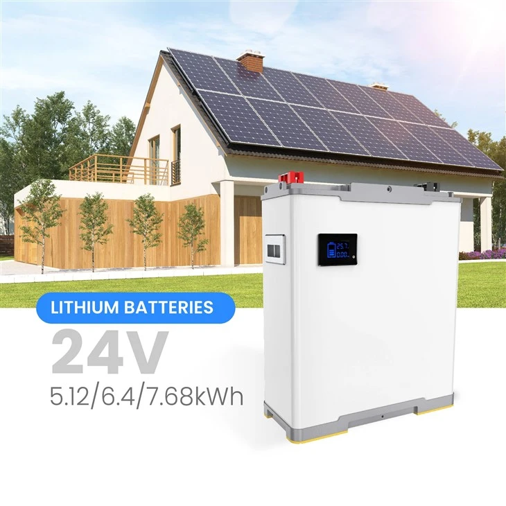 Las baterías de litio de los sistemas de almacenamiento de energía solar empaquetan la batería de ión de litio de 24V 200ah Lifepo4 para el panel solar